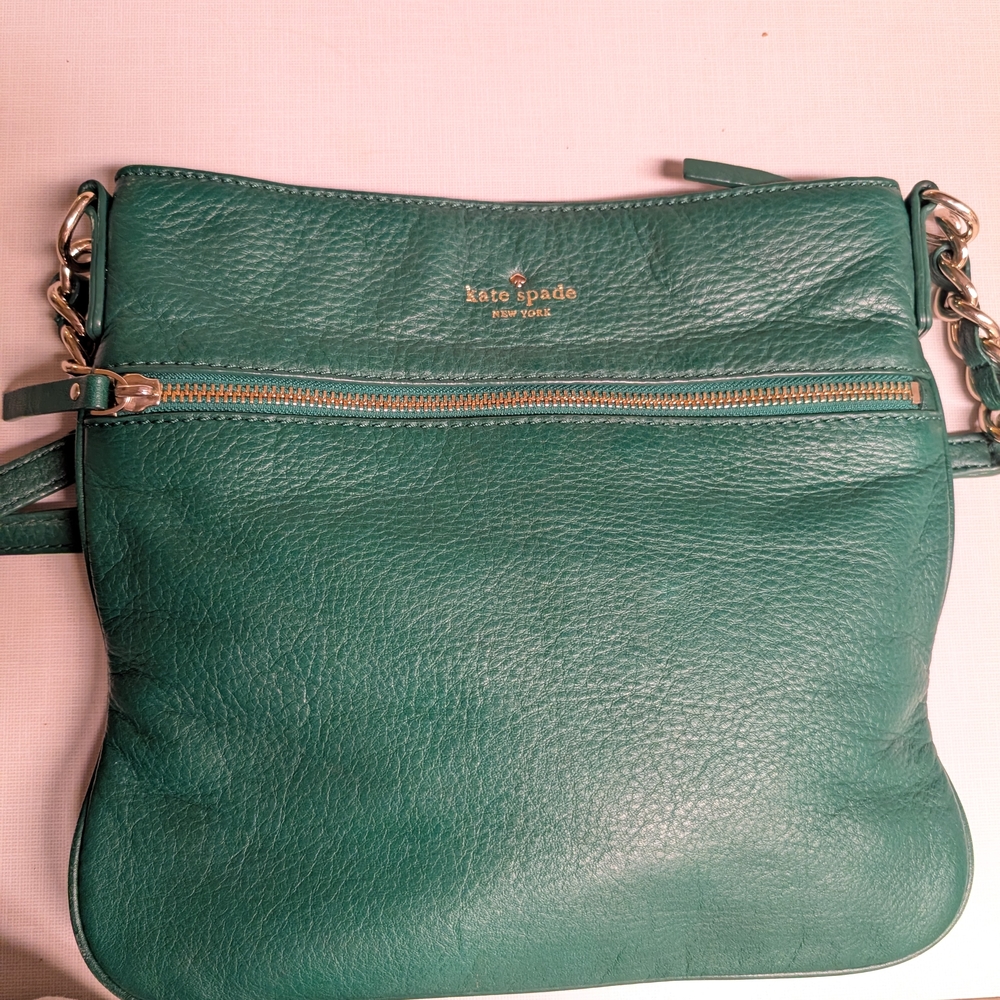 Kate Spade Green Leather Crossbody Bag
